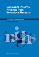 Consumer Insights: Findings from Behavioral Research