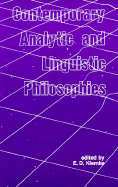 Contemporary Analytic and Linguistic Philosophies - Klemke, E D (Editor)