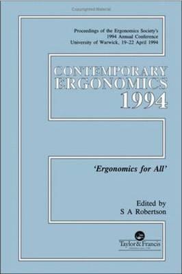 Contemporary Ergonomics - Robertson, S (Editor)