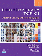 Contemporary Topics 1: Academic Listening and Note-Taking Skills (Student Book and Classroom Audio CD)
