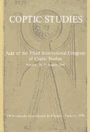 Coptic Studies, Acts of the Third International Congress of Coptic Studies: Warsaw, 20-25 August 1984