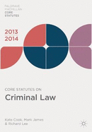 Core Statutes on Criminal Law