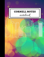 Cornell Notes Notebook: Cute Large Cornell Note Paper / Note Taking Filler Paper For School And University