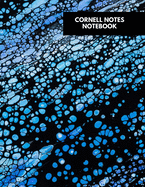 Cornell Notes Notebook: Cute Lined Journal - Cornell Template Note taking Study Method for College, High School, & Homeschool Students - Neon Blue & Black Cover - 126 pages - Large (8.5 x 11 inches)