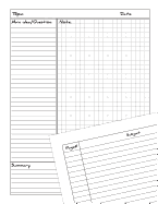 Cornell Notes Notebook: Grid Template Template 0.25 Inches Square Graph with Table Content Topic Date Main Idea Question Note Summary Great for Student School Composit Notebook
