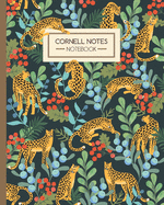 Cornell Notes Notebook: Leopards in the Jungle - Journal Note Taking System - Gift Idea for School Students College University (8"x10" 120 Pages)