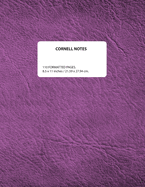 Cornell Notes: Research and Planning Notebook (Purple Cover)