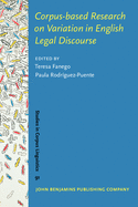 Corpus-Based Research on Variation in English Legal Discourse