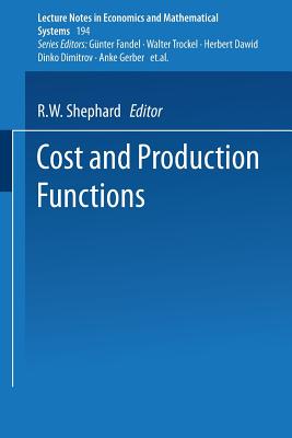 Cost and Production Functions - Shephard, R W