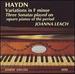 Haydn: Variations in F Minor; Three Sonatas Played on Square Pianos /Leach