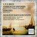 C.P.E. Bach: Hamburg Symphonies Wq 182 3, 4 & 5 / Concerti Wq 165 & Wq 43, 4 [Audio Cd] C.P.E. Bach; Thomas Henglebrock; Freiburg Baroque Orchestra; Andreas Staier and Hans-Peter Westermann