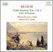 Violin Sonatas 1 & 2 [Audio Cd] Bloch