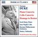 Duke: Piano Concerto / Cello Concerto / Homage to Boston