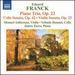 Eduard Franck: Piano Trio; Cello Sonata; Violin Sonata