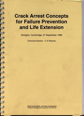 Crack Arrest Concepts for Failure Prevention and Life Extension - Cho, Gyoujin