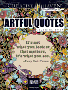 Creative Haven Deluxe Edition Artful Quotes Coloring Book