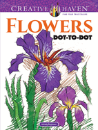 Creative Haven Flowers Dot-To-Dot Coloring Book