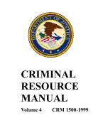 Criminal Resource Manual: 1500-1999
