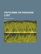 Criticisms on Paradise Lost