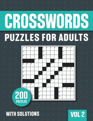 Crosswords Puzzles for Adults: Crossword Book with 200 Puzzles for Adults. Seniors and all Puzzle Book Fans - Vol 2 - Visugames