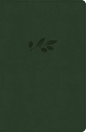 CSB Personal Size Giant Print Bible, Olive Leathertouch, Indexed