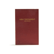 CSB Pocket New Testament with Psalms, Burgundy Trade Paper