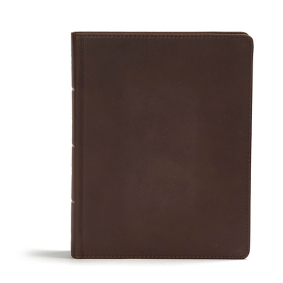 CSB Study Bible, Brown Genuine Leather: Faithful and True - Csb Bibles by Holman