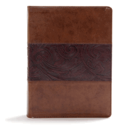 CSB Study Bible, Mahogany Leathertouch, Indexed: Faithful and True