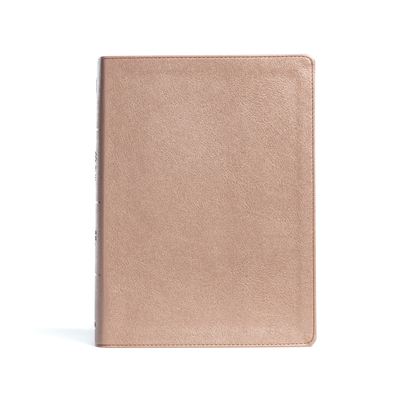 CSB Study Bible, Rose Gold Leathertouch - Csb Bibles by Holman