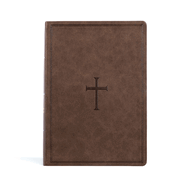 CSB Super Giant Print Reference Bible, Brown Leathertouch, Indexed