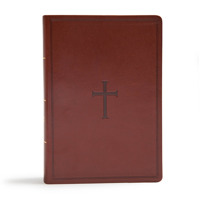 CSB Super Giant Print Reference Bible, Brown Leathertouch - Csb Bibles by Holman
