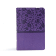 CSB Ultrathin Reference Bible, Purple Leathertouch, Indexed
