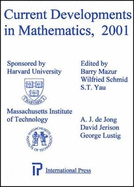 Current Developments In Mathematics, 2001