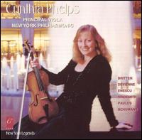 Cynthia Phelps, Principal Viola, New York Philharmonic - Cynthia Phelps (viola); Judith Gordon (piano)