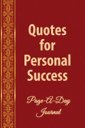 Daily Quotes for Personal Success: Page-A-Day Journal