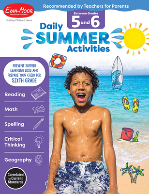 Daily Summer Activities: Between 5th Grade and 6th Grade, Grade 5 - 6 Workbook - Evan-Moor Educational Publishers
