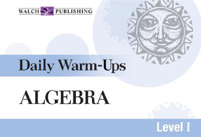 Daily Warm-Ups for Algebra - Martin, Hope, Dr.