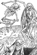 Dance of Death: Danse Macabre Notebook: Medieval Woodcut Dancing Skeletons 6x9 Inch Lined Journal