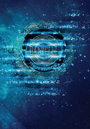 Danielle Notebook: Art Deco - 7"X10" Blue Spiritual Cosmic Composition Book