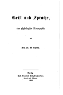 Das Leben der Seele in Monographien ber seine Erscheinungen