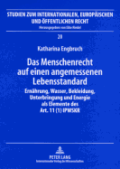 Das Menschenrecht Auf Einen Angemessenen Lebensstandard: Ernaehrung, Wasser, Bekleidung, Unterbringung Und Energie ALS Elemente Des Art. 11 (1) Ipwskr