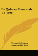 De Quincey Memorials V2 (1891)