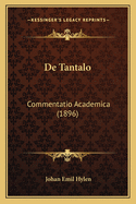 De Tantalo: Commentatio Academica (1896)