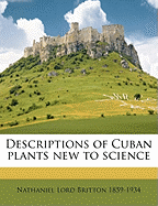 Descriptions of Cuban Plants New to Science