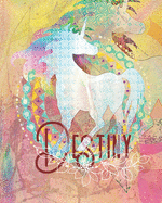Destiny: Colorful Rainbow Unicorn - 100 Pages 8"X10" Girl's Composition Wide Ruled Notebook