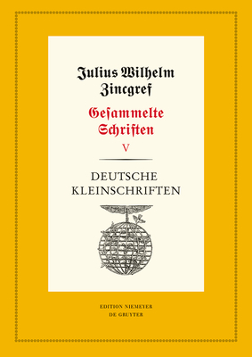 Deutsche Kleinschriften - Schnabel, Werner Wilhelm (Editor), and Gutsche, Victoria (Editor), and Niefanger, Dirk (Editor)