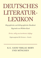 Deutsches Literatur-Lexikon, Erganzungsband III, Christener - Fowelin