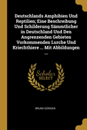 Deutschlands Amphibien Und Reptilien; Eine Beschreibung Und Schilderung Smmtlicher in Deutschland Und Den Angrenzenden Gebieten Vorkommenden Lurche Und Kriechthiere ... Mit Abbildungen ...