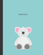diabolical.: Funny Animal Notebook For School, Work Or Home: 8.5 x 11 Inches: College Ruled: 100 Pages
