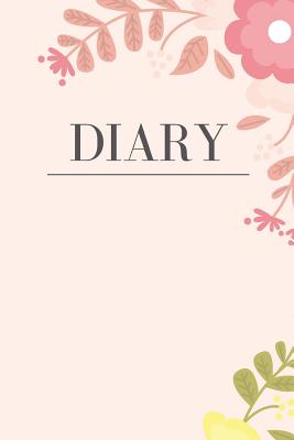 Diary: Pink Floral Rose Gold - Prompts, Writing